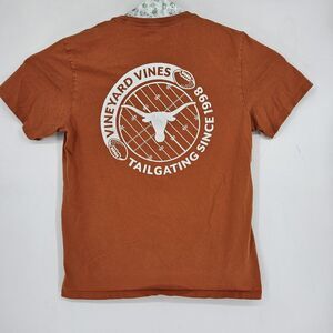 Texas‎ Longhorns Shirt Mens Large Burnt Orange College Football Vineyard Vines